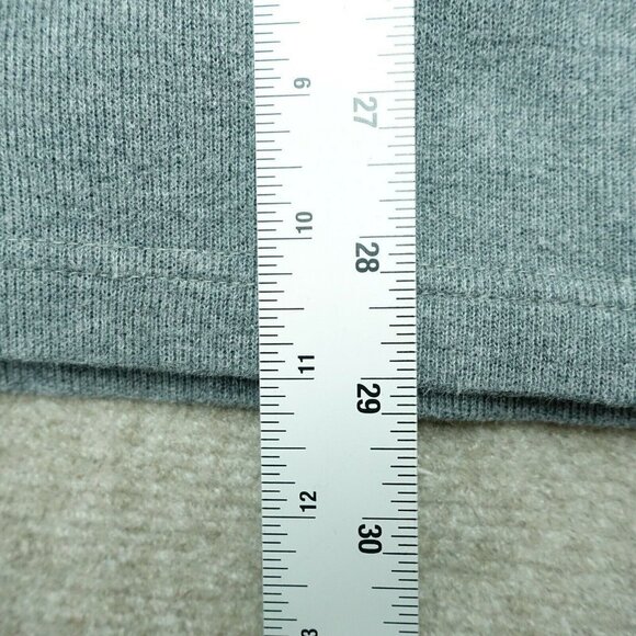 Izod Pullover Sweatshirt Men Size XL Gray Stripe Quarter Zip Long Sleeve - Picture 4 of 4